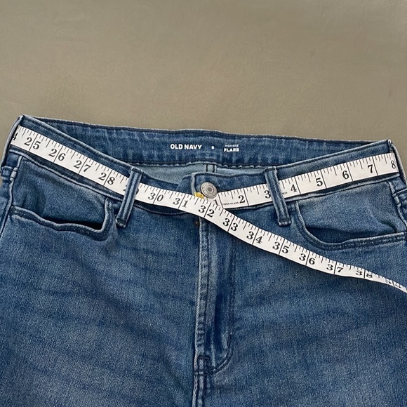 OLD navy HIGH-RISE Flare Legs size 8” Womens JEANS - Picture 8 of 12